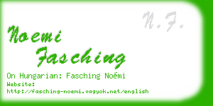 noemi fasching business card